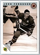 1991 Ultimate Original 6 John Ferguson #9 Montreal Canadiens Hockey Card