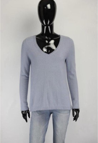 Women Max Mara Sweater Blue Cashmere 36 / S / 44