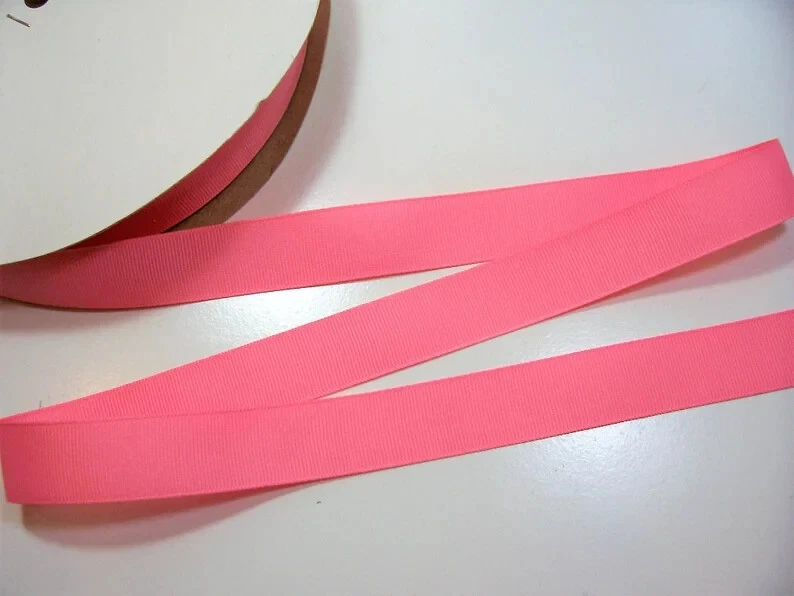 Schiff Brand Old Rose Pink Grosgrain Ribbon 7/8 inch wide x 10 yards B15 - Image 2 of 4