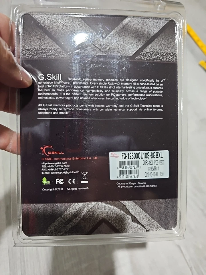 G. SKILL RipJaws X Ram 8GBXL - Image 3 of 3