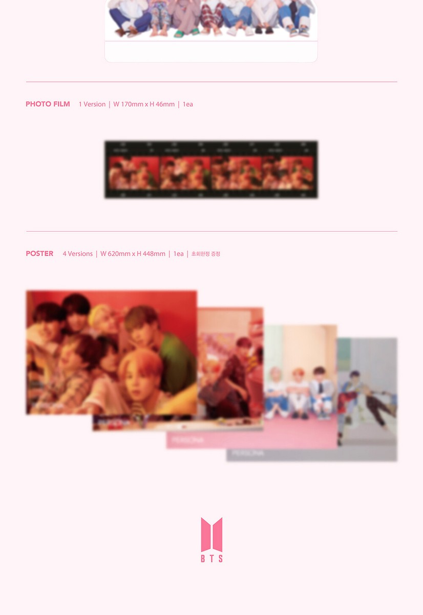 BTS MAP OF THE SOUL : PERSONA Album CD+POSTER+2 P.Book+2p