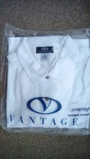 *NEW* VANTAGE MEN'S POLO GOLF 2 BUTTON SHORT SLEEVE SHIRT XL - INVENSYS