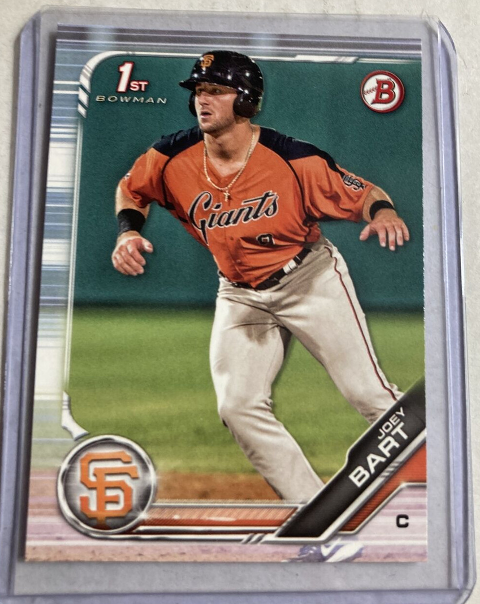 2019 Bowman #BP-50- JOEY BART 1st Bowman Rookie RC Card.
