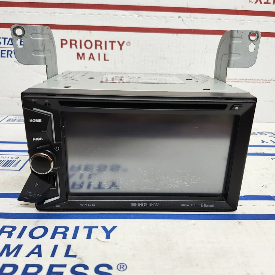 Soundstream VR-624B 2DIN 6.2" Touchscreen CD DVD Bluetooth USB Aux-in w/ Remote - Image 4 of 4