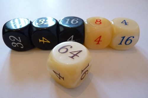 6 Large Doubling Cubes for Backgammon and Chouette. 1.2 inch (30mm). FREE p&p UK - Picture 8 of 8