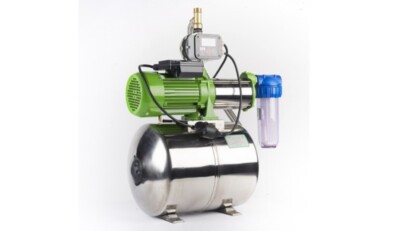 Hauswasserwerk Edelstahl 7,8 Bar + el. Pumpensteuerung, Kreiselpumpe 10000 L/h