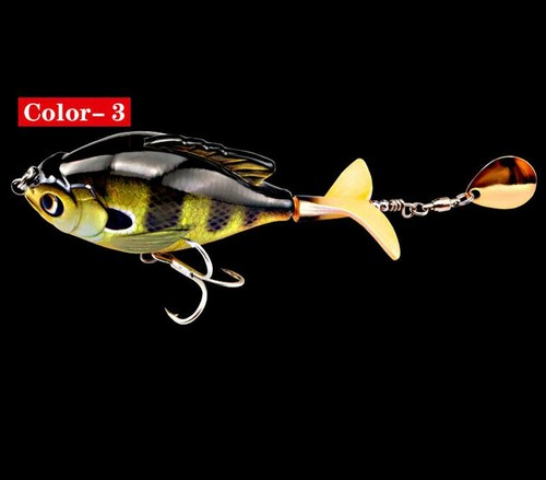 5PCS Fishing Lures Saltwater Spoon Bait Swimbaits Crankbaits 2 Segment Bass Pike - Picture 7 of 10