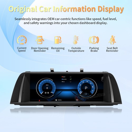 10.25” Car Multimedia Screen For BMW 5 Series F10 F11 2012-2016 NBT Carplay WIFI - Picture 9 of 20