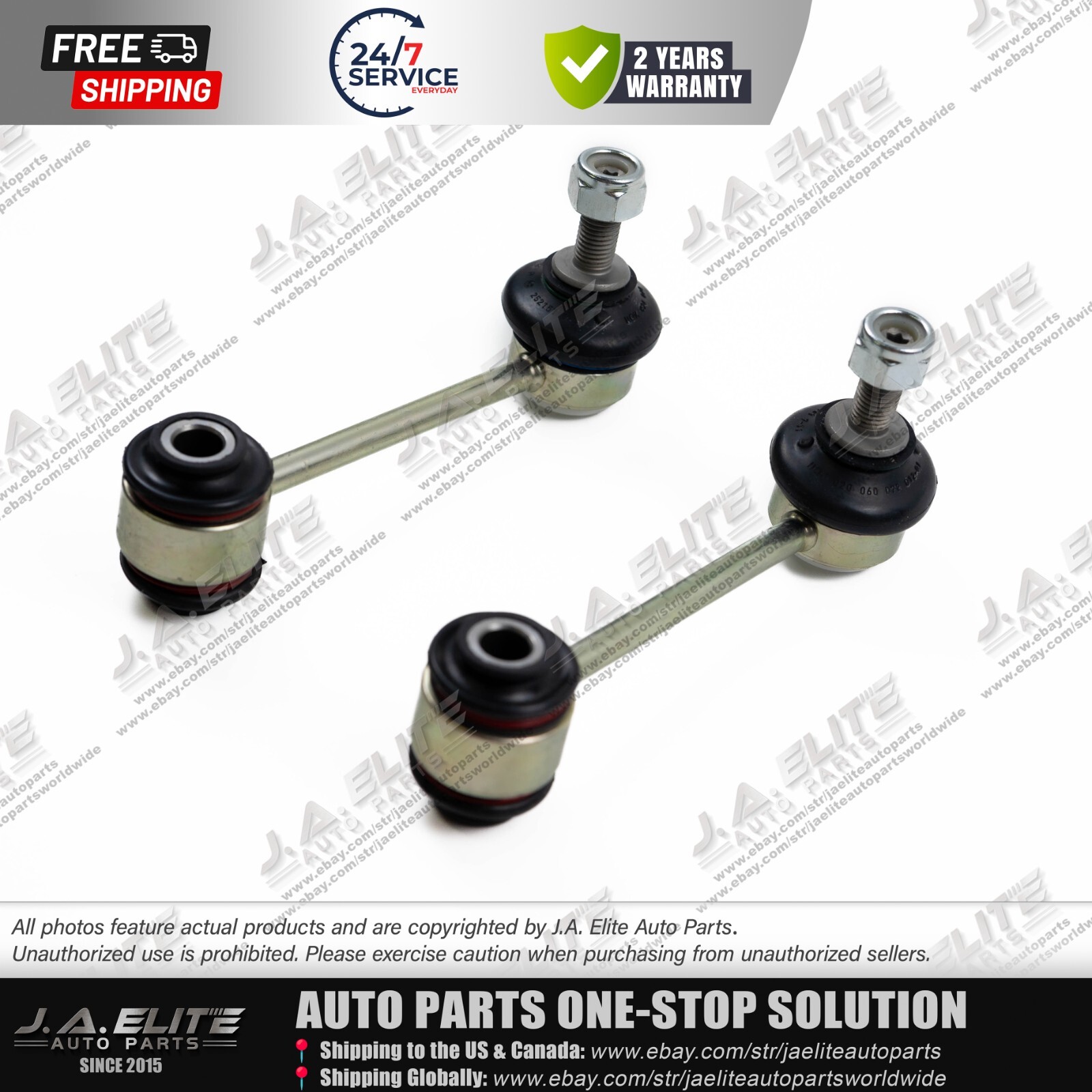 2 pcs Rear Sway Bars fit Maserati Ghibli Quattroporte (2014+) 670002744