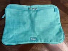 Thirty-One Pocket-A-Tote Turquoise Cross Pop Teal  Custom  Lil extras  