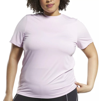 Women's REEBOK Plus Size 2X Identity Training Speedwick T-Shirt in Pink NWT