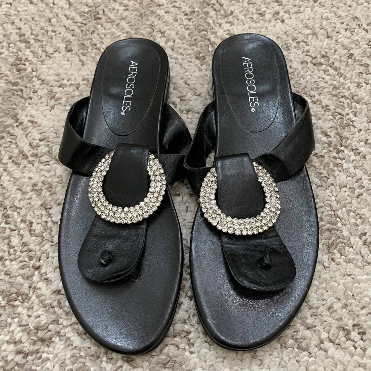 Aerosoles black sales sandals