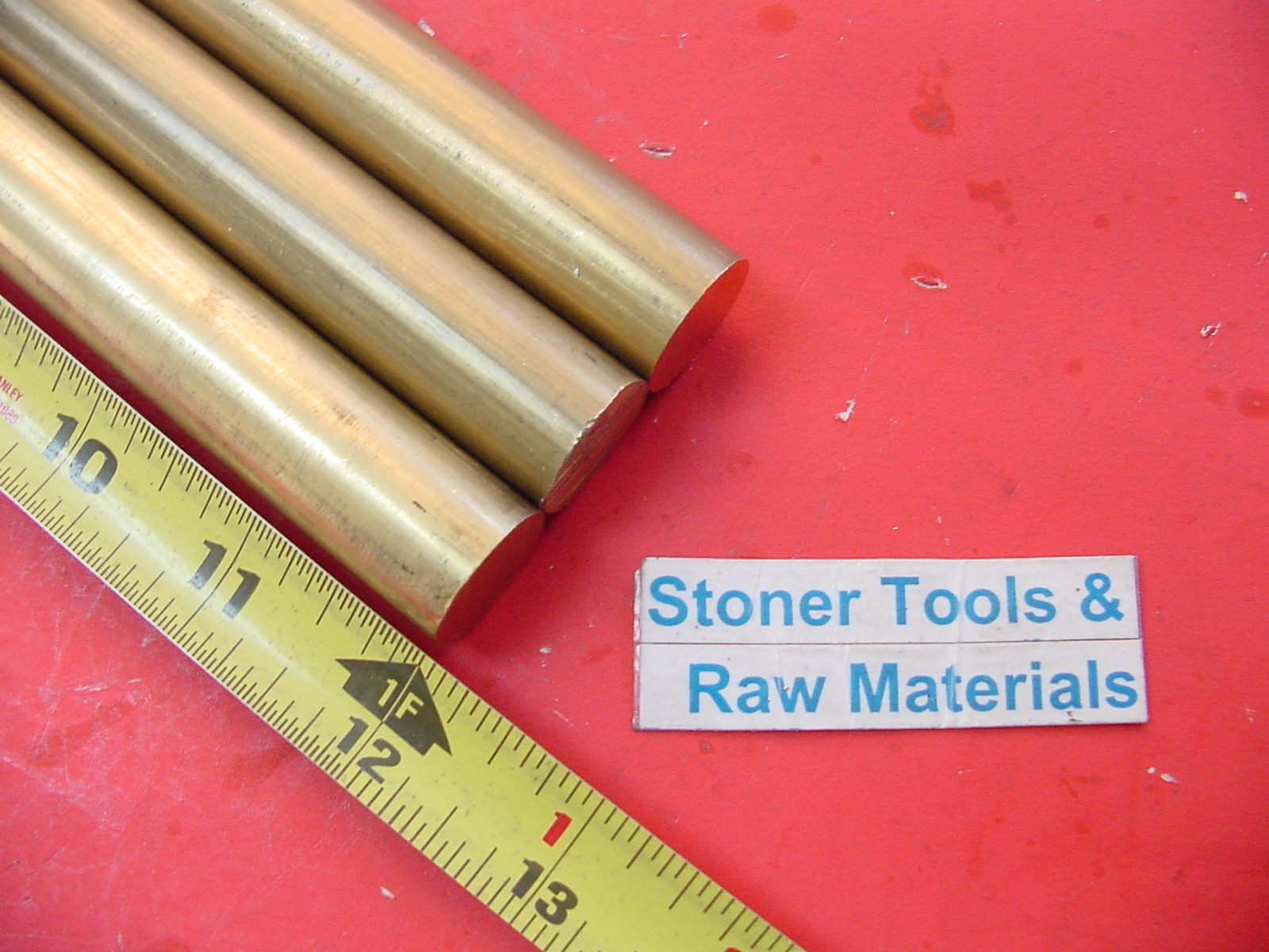 3 Pieces 3/4" BRASS C360 SOLID ROUND ROD 12" long New Lathe Bar Stock