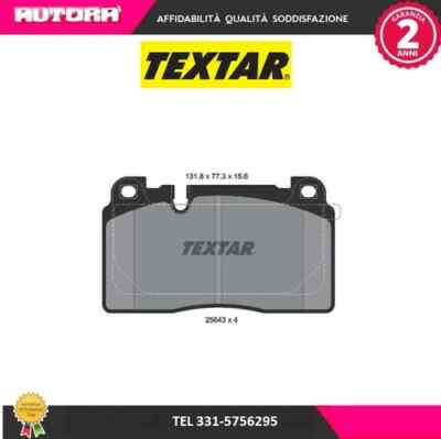 Textar Front and Rear Brake Pad Set Kit For Audi Q5 Premium Plus Luxury Elite L4