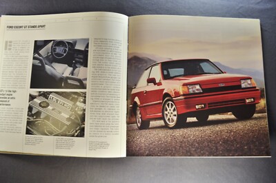 1990 Ford Escort Catalog Brochure LX GT Hatchback Wagon Excellent