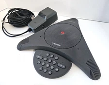 Conference Speaker Phone Polycom Soundstation 2201-03308-001 w/ Power Supply