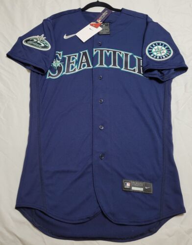 AUTENTICA MAGLIA NIKE TBTC 40 MEDIUM ICHIRO SUZUKI SEATTLE MARINERS - Foto 3 di 6