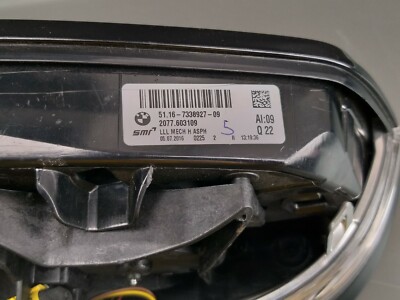 Orig. BMW 3er F30 F31 F35 Exterior Mirror Sideview Mirror Left 