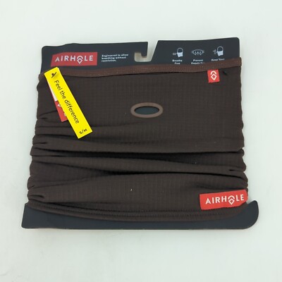 Airhole Airtube Ergo Featherlite Headwear Waffleknit, Dark Oak Brown, S/M