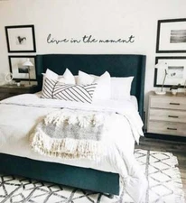 LIVE IN THE MOMENT Vinyl Wall Art Decal Quote Words Lettering Home Decor 