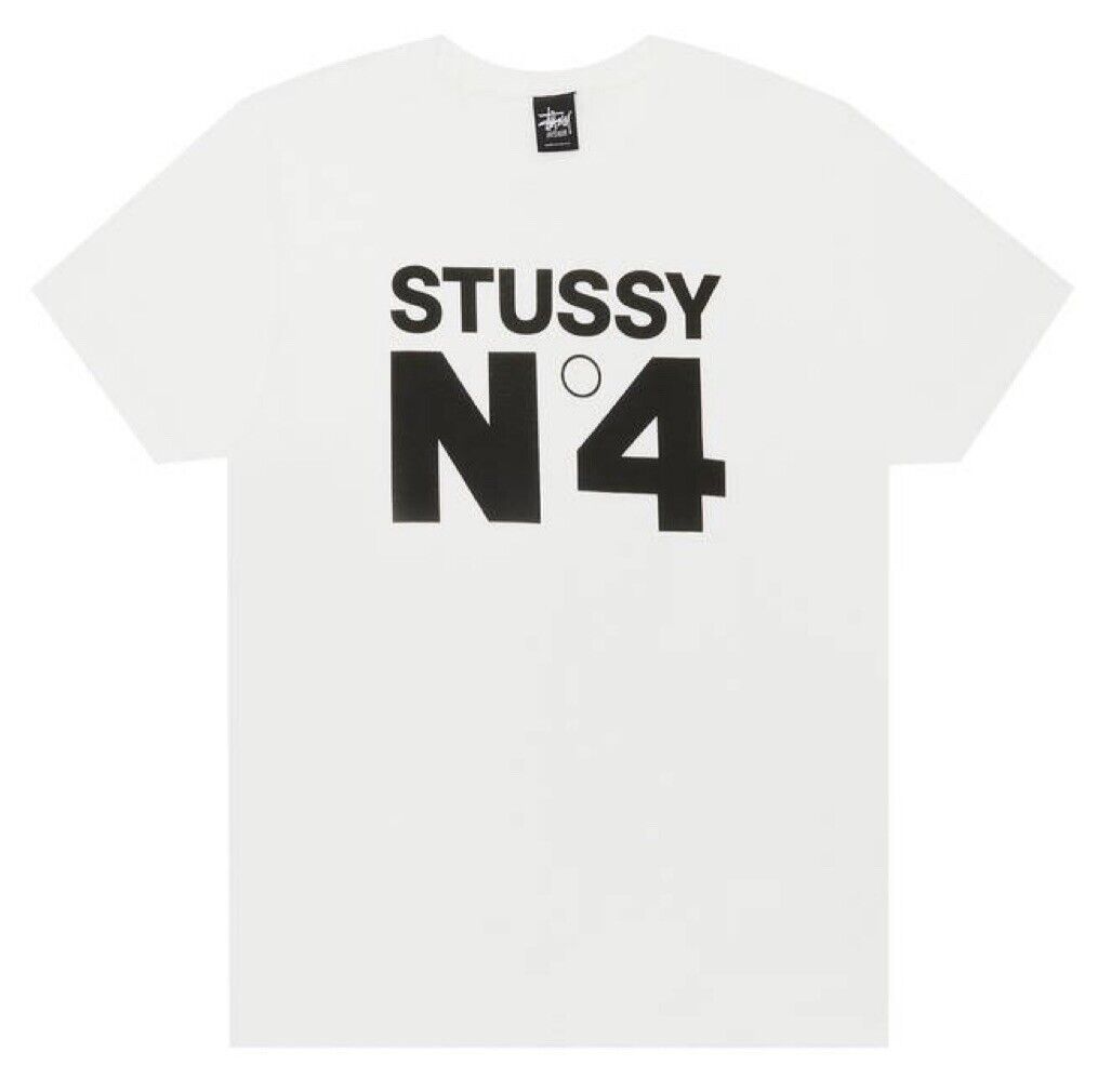 Vintage Stussy No.4 Global Tee Shirt Size XL White NEW in Vintage Stussy No.4 Global Tee Shirt Size XL White NEW in