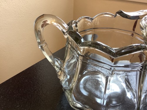 Vintage Clear Glass Fancy Pitcher 56 Oz - Picture 2 of 5