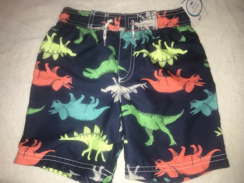 NWt rainbow carters 14 swim trunks dinosaurs boys bathing suit swimming swim htf