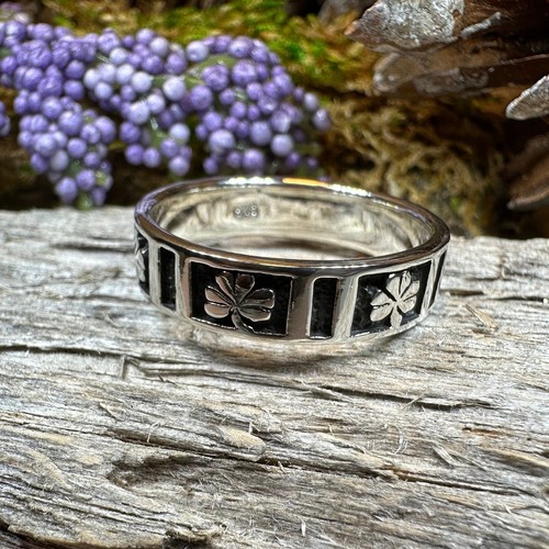 Kleeblatt Ring Irish Ireland Ehering Ring 925 - Bild 2 von 10