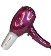 Chi For Ultra Beauty Low EMF Hair Dryer GF6875 Hot Pink Preown Cracked But Works