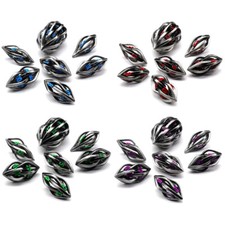 Metal DND Dice Set 7PCS Polyhedral Die Olive Shape Dungeons & Dragons RPG Game