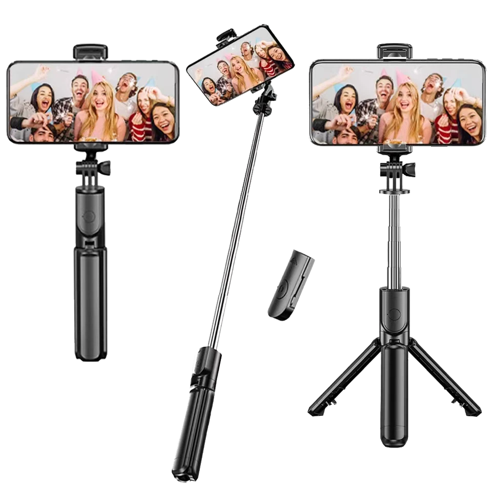 Selfie stick handheld live tripod stand, mini integrated selfie stick - Image 4 of 4