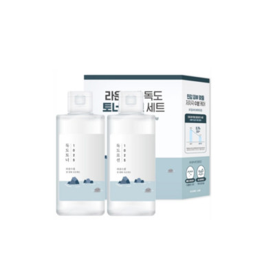 ROUND LAB 1025 Dokdo Hydrating Toner and Lotion Set (200ml x 2)