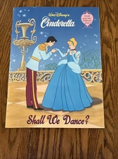 2000 WALT DISNEY'S CINDERELLA SHALL WE DANCE PRESS-OUT PLAY Paper Doll Book NEW