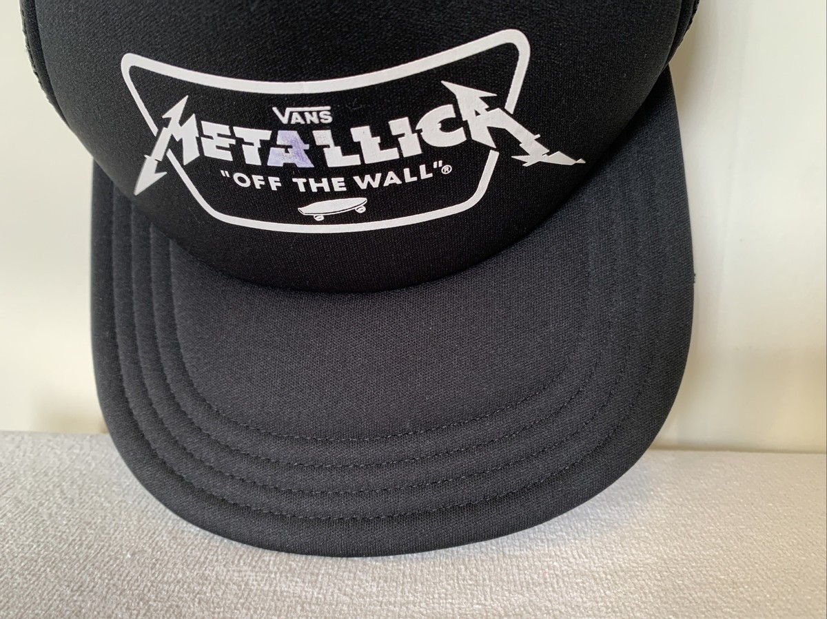 RARE VANS OFF THE WALL X METALLICA COLLABORATION HAT SNAPBACK