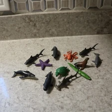 Safari Ltd Shark Lot of 12 Plastic Toy Sea Animals