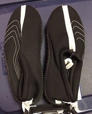 Youth Water Shoes Size 1/2 Black  White Colored New Old Stock