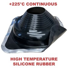 CHIMSOC High Temperature Rubber Pipe Flashing - Suits 160-300mm Diameter Pipes