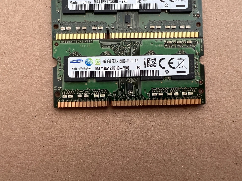 SAMSUNG 8GB 2X4GB 1RX8 PC3L-12800S DDR3-1600MHZ M471B5173BH0-YK0 K1-2(5) - Image 3 of 4