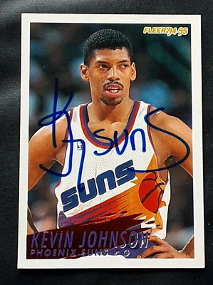 極希少1999年NBAジャパンゲームスレセプション招待状キングス主要選手サイン入 KEVIN JOHNSON KJ PHOENIX SUNS PG AUTOGRAPHED SIGNED 1995 FLEER