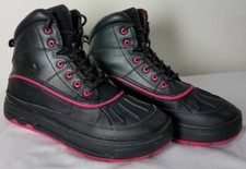 Nike ACG Woodside 2 Size 5 Y High Top Duck Boot Black Pink 524876-001 VGC NICE