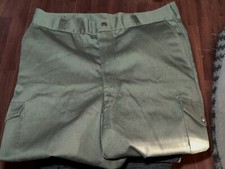 Vtg BSA Boy Scouts America Uniform Green Cargo Pants 32x27 Hemmed 32x30 Unhemmed