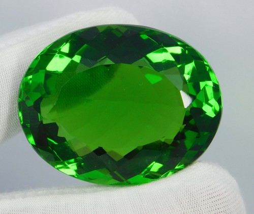 Certified 122.05 Ct Natural Green Peridot Oval Cut Loose Gemstone