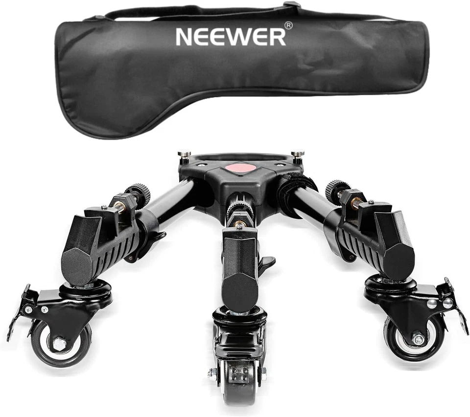 Neewer Photography Tripod Dolly, Heavy Duty with Larger 3-inch Rubber Wheels - image 3 of 4