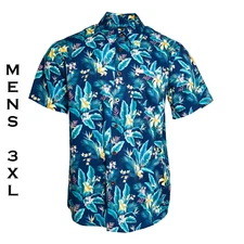 DIXXON FLANNEL - MAHALO SS Party Shirt - Men's 3XL - Hawaiian Aloha Tropical