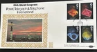 GREAT BRITAIN • 1989 Benham Silk FDC 26th World Congress Postal,Telegraph & Tele