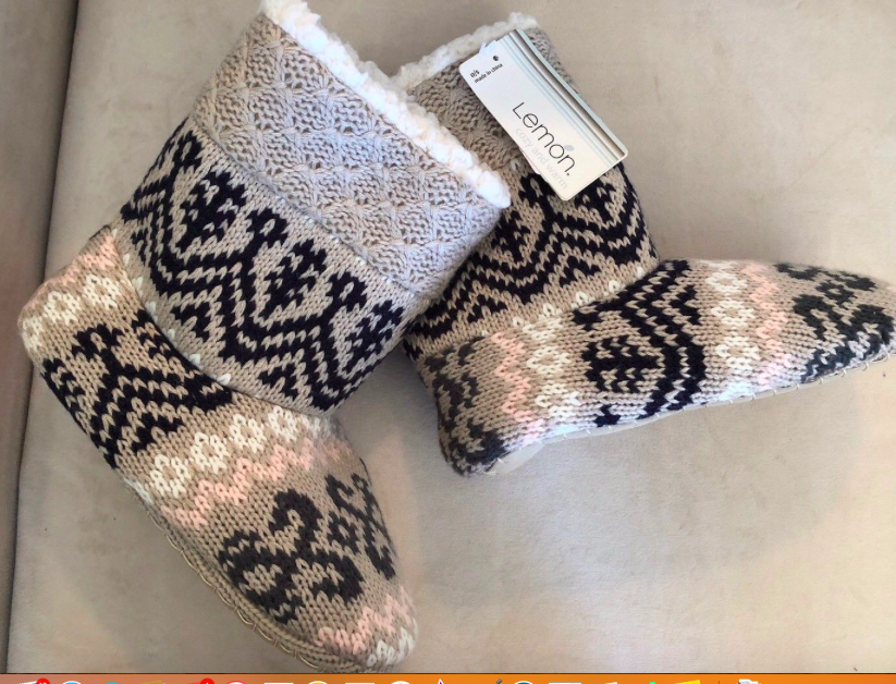 PANTOFOLA D’ORO Pantofole comode al tartufo Lemon L 2283B nuove con etichetta Taglia unica