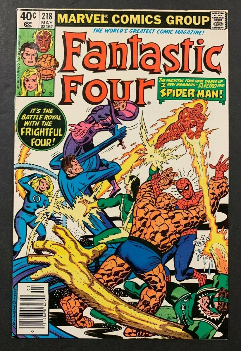 1980 MARVEL COMICS FANTASTIC FOUR ISSUE #218 NEWSSTAND HIGH GRADE (AA) 111121 1980 MARVEL COMICS FANTASTIC FOUR ISSUE #218 NEWSSTAND HIGH GRADE (AA) 111121