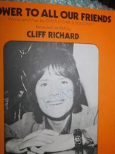 VINTAGE ORIGINAL SHEET MUSIC 1973 POWER TO ALL OUR FRIENDS CLIFF RICHARD