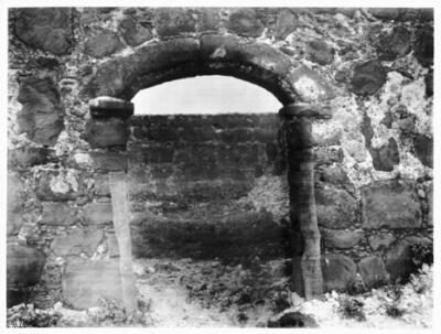 Looking In Through The Ruins Of The Main Entrance Of Mission Sant - Old Photo