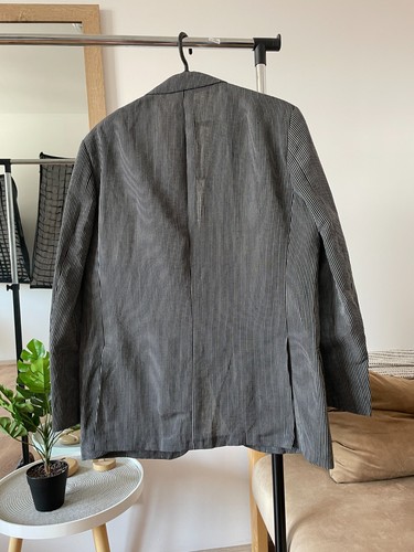 Pal Zileri Concept Striped Linen/Wool Unlined Blazer Size EU 52R - Bild 2 von 10